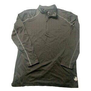 Body Glove Active Shirt Men's 2XL Black 1/4 Zip Athletic Logo
